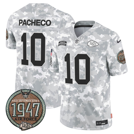Men's Chiefs 2024 Salute to Service Establishment Year Patch Vapor Limited Jersey - All Stitched