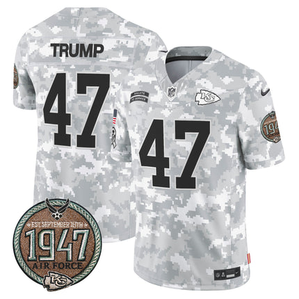 Men's Chiefs 2024 Salute to Service Establishment Year Patch Vapor Limited Jersey - All Stitched