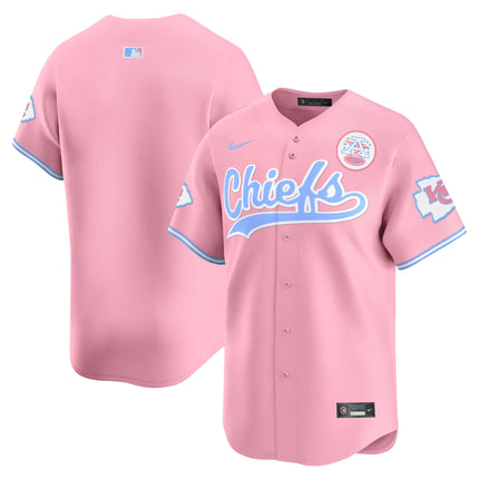 Men's Chiefs Bubblegum Pink Vapor Premier Limited Jersey - All Stitched