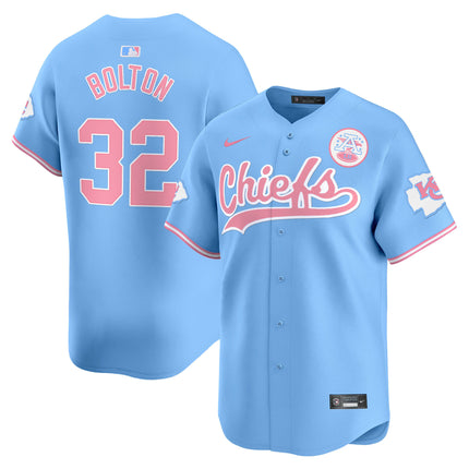 Men's Chiefs Bubblegum Pink Vapor Premier Limited Jersey - All Stitched