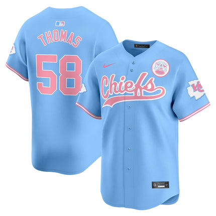 Men's Chiefs Bubblegum Pink Vapor Premier Limited Jersey - All Stitched