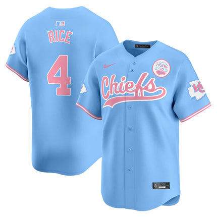 Men's Chiefs Bubblegum Pink Vapor Premier Limited Jersey - All Stitched