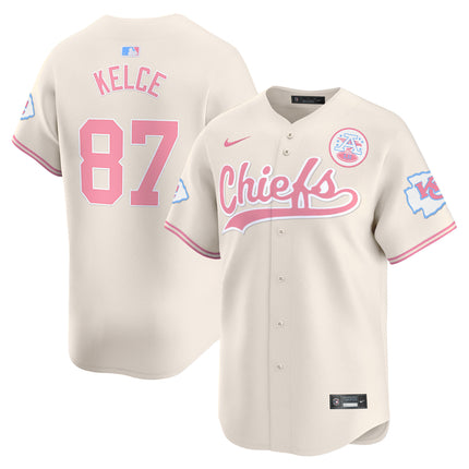 Men's Chiefs Bubblegum Pink Vapor Premier Limited Jersey - All Stitched