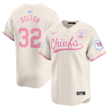Men's Chiefs Bubblegum Pink Vapor Premier Limited Jersey - All Stitched