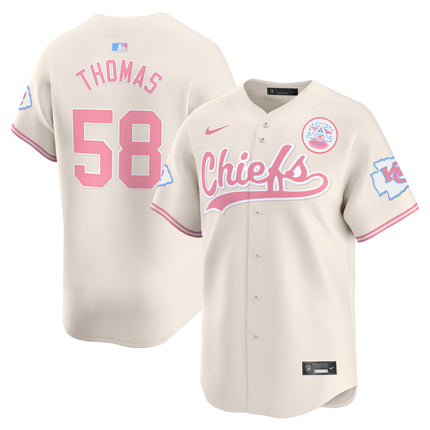 Men's Chiefs Bubblegum Pink Vapor Premier Limited Jersey - All Stitched