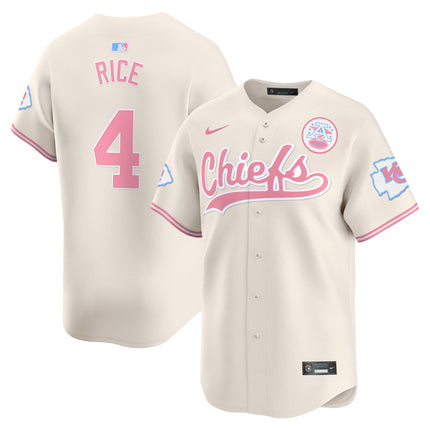 Men's Chiefs Bubblegum Pink Vapor Premier Limited Jersey - All Stitched