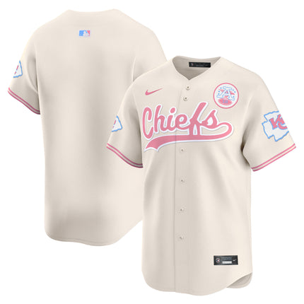 Men's Chiefs Bubblegum Pink Vapor Premier Limited Jersey - All Stitched