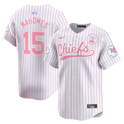 Men's Chiefs Bubblegum Pink Vapor Premier Limited Jersey - All Stitched