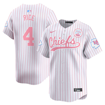 Men's Chiefs Bubblegum Pink Vapor Premier Limited Jersey - All Stitched