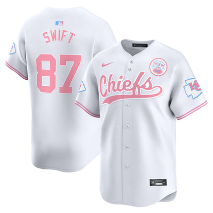 Men's Chiefs Bubblegum Pink Vapor Premier Limited Jersey - All Stitched