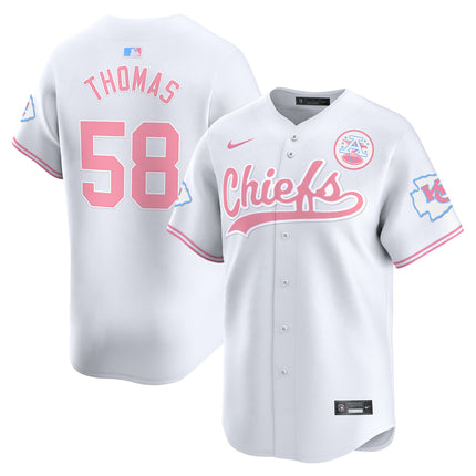 Men's Chiefs Bubblegum Pink Vapor Premier Limited Jersey - All Stitched