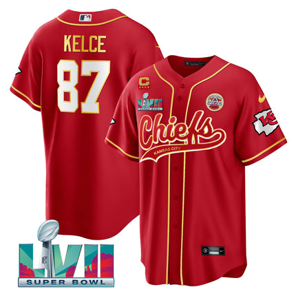 Men's Chiefs Super Bowl LVII Cool base Jersey - All Stitched