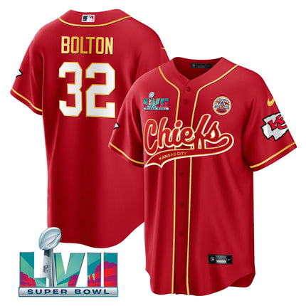 Men's Chiefs Super Bowl LVII Cool base Jersey - All Stitched