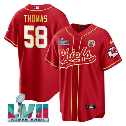 Men's Chiefs Super Bowl LVII Cool base Jersey - All Stitched