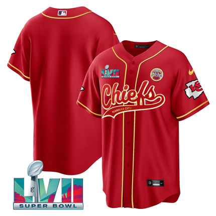 Men's Chiefs Super Bowl LVII Cool base Jersey - All Stitched