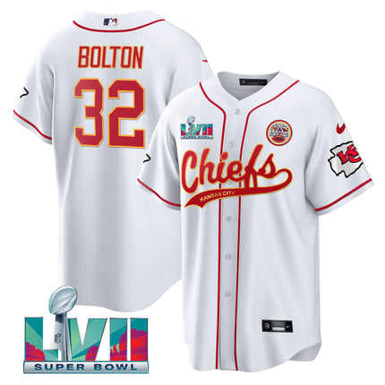 Men's Chiefs Super Bowl LVII Cool base Jersey - All Stitched