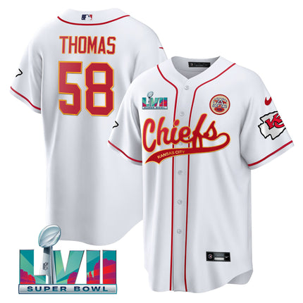 Men's Chiefs Super Bowl LVII Cool base Jersey - All Stitched