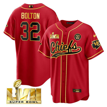 Men's Chiefs Super Bowl LVII Cool base Jersey - All Stitched