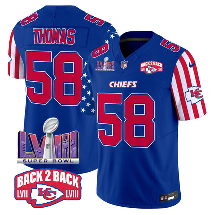 Men's Chiefs American Style Vapor Limited Jersey - All Stitched