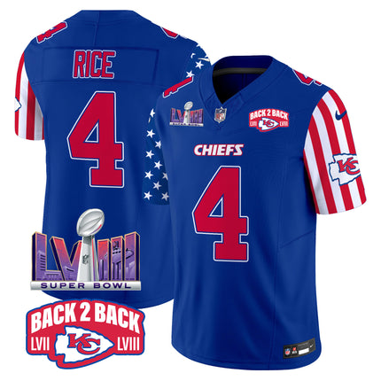 Men's Chiefs American Style Vapor Limited Jersey - All Stitched