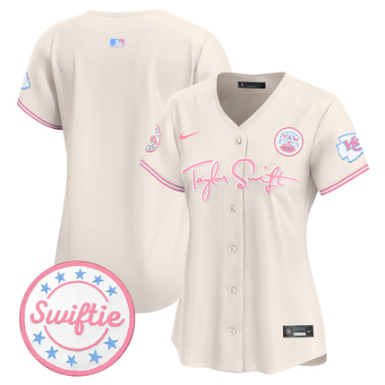 Women's Chiefs Taylor Swift Bubblegum Pink Vapor Premier Limited Jersey - All Stitched