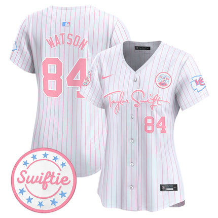 Women's Chiefs Taylor Swift Bubblegum Pink Vapor Premier Limited Jersey - All Stitched