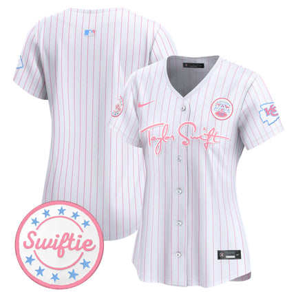 Women's Chiefs Taylor Swift Bubblegum Pink Vapor Premier Limited Jersey - All Stitched