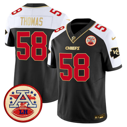 Men's Chiefs 2024 Lamar Hunt Patch Vapor Limited Jersey - All Stitched