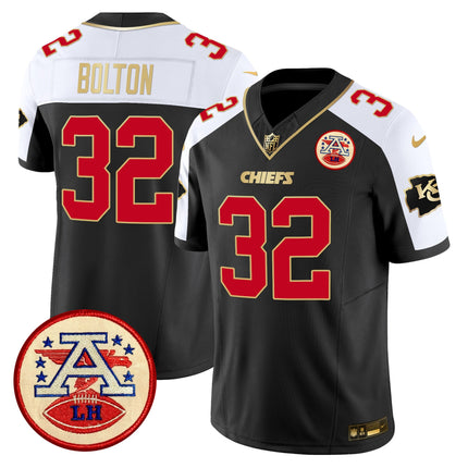 Men's Chiefs 2024 Lamar Hunt Patch Vapor Limited Jersey - All Stitched