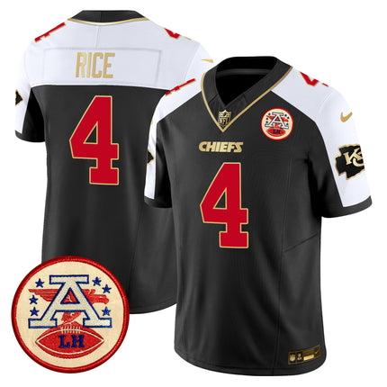 Men's Chiefs 2024 Lamar Hunt Patch Vapor Limited Jersey - All Stitched