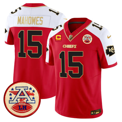 Men's Chiefs 2024 Lamar Hunt Patch Vapor Limited Jersey - All Stitched