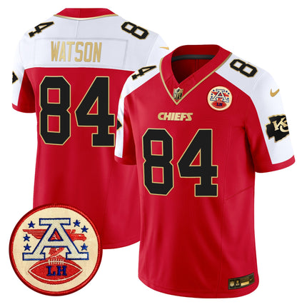 Men's Chiefs 2024 Lamar Hunt Patch Vapor Limited Jersey - All Stitched