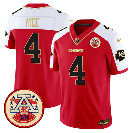 Men's Chiefs 2024 Lamar Hunt Patch Vapor Limited Jersey - All Stitched