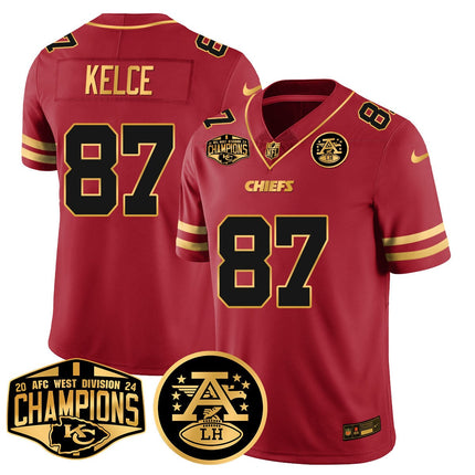 Men's Chiefs 2024 AFC West Champs Jersey - All Stitched