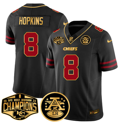 Men's Chiefs 2024 AFC West Champs Jersey - All Stitched