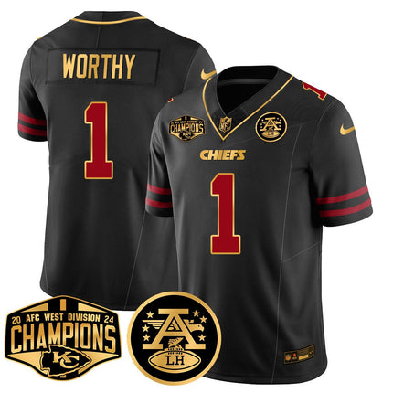 Men's Chiefs 2024 AFC West Champs Jersey - All Stitched
