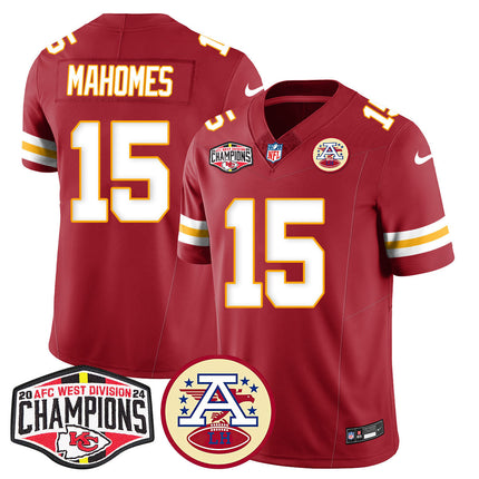 Men's Chiefs 2024 AFC West Champs Jersey - All Stitched
