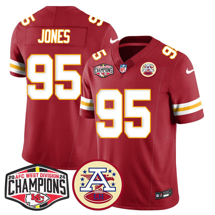 Men's Chiefs 2024 AFC West Champs Jersey - All Stitched