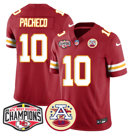 Men's Chiefs 2024 AFC West Champs Jersey - All Stitched