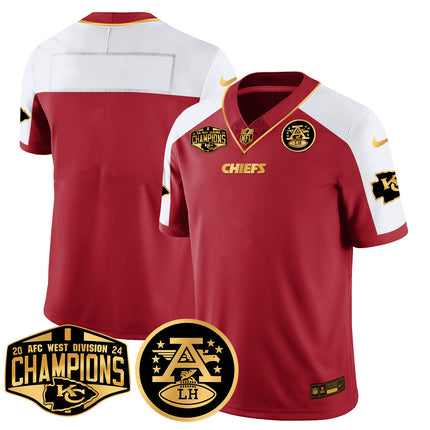 Men's Chiefs 2024 AFC West Champs Jersey - All Stitched