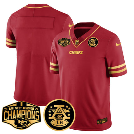 Men's Chiefs 2024 AFC West Champs Jersey - All Stitched