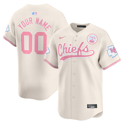 Chiefs Bubblegum Pink Vapor Premier Limited Custom Jersey - All Stitched