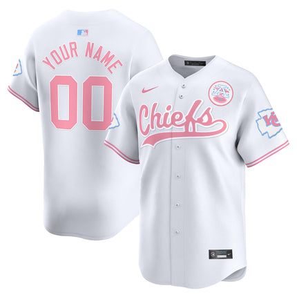 Chiefs Bubblegum Pink Vapor Premier Limited Custom Jersey - All Stitched
