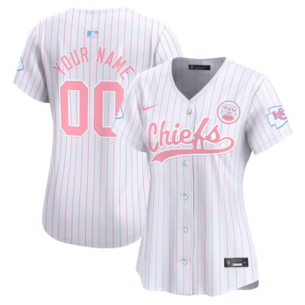Chiefs Bubblegum Pink Vapor Premier Limited Custom Jersey - All Stitched