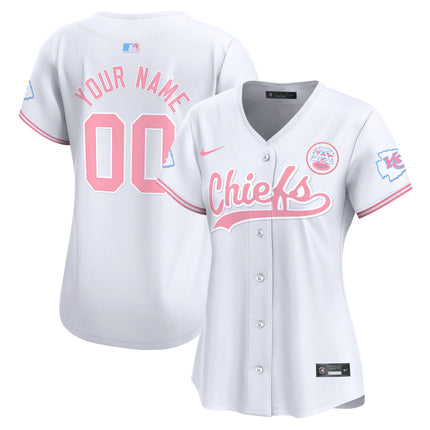 Chiefs Bubblegum Pink Vapor Premier Limited Custom Jersey - All Stitched