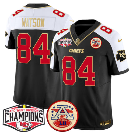 Men's Chiefs 2024 AFC West Division Champions Patch Vapor Limited Jersey - All Stitched
