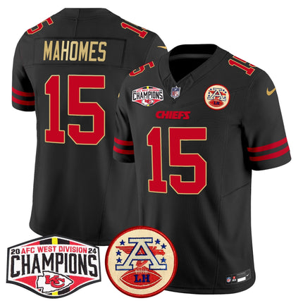 Men's Chiefs 2024 AFC West Division Champions Patch Vapor Limited Jersey - All Stitched