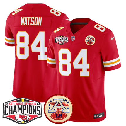 Men's Chiefs 2024 AFC West Division Champions Patch Vapor Limited Jersey - All Stitched