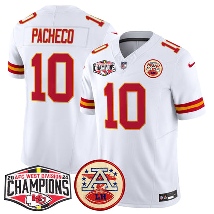 Men's Chiefs 2024 AFC West Division Champions Patch Vapor Limited Jersey - All Stitched