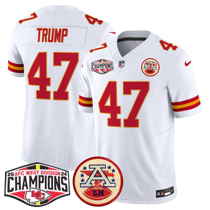 Men's Chiefs 2024 AFC West Division Champions Patch Vapor Limited Jersey - All Stitched